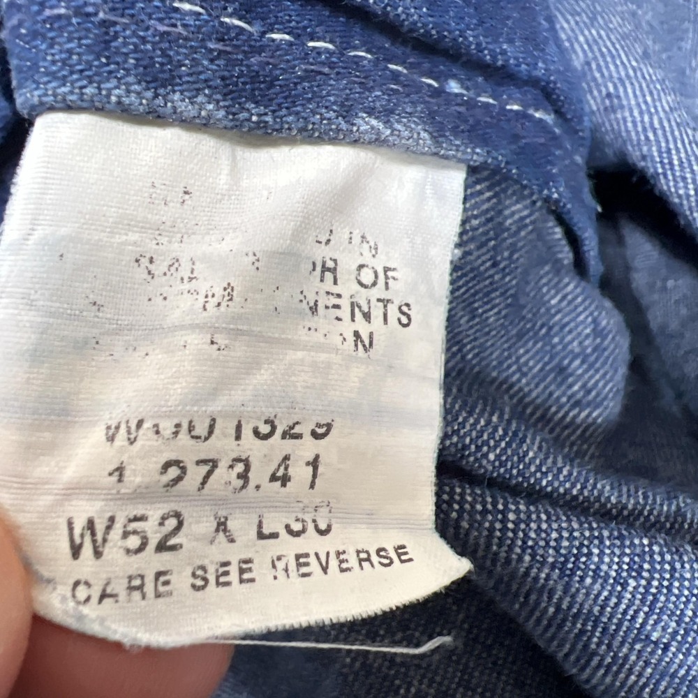 Key Imperial Bib Overalls Mens 52x30 Blue Denim Relaxed Fit Big Tall Workwear - Picture 7 of 16